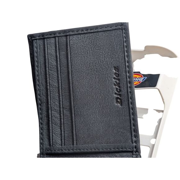 Dickies Genuine Leather Passcase Men's Wallet Black 31D1220003 New Free Shipping - Picture 5 of 7